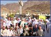 Первая в жизни встреча сирийского акнадинца Имада Авари (первый ряд, в центре) со своими родственниками и сельчанами. Саудовская Аравия, палаточный городок Мина близ Мекки, декабрь 2008 г.  Фото Б.Алиева (первый ряд, четвертый слева)