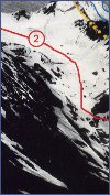 Ледник Тинав-чегелатль, вершины Эдеросо, Леха-меэр и Жижия-Кинтли с ледника Осука.