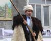 Демонстрация  одежды XIXв. народов бассейна Андийского койсу. На снимке Гаджиев Магомед.