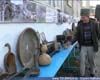 Гости конференции осматривают фотовыставку и музейные экспонаты датируемы XIX веком.
