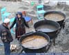 Приготовление мяса для гостей научной конференции