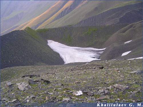Lake on mountain Addala-Shuhgelmeer,  Lake on mountain Addala-Shuhgelmeer