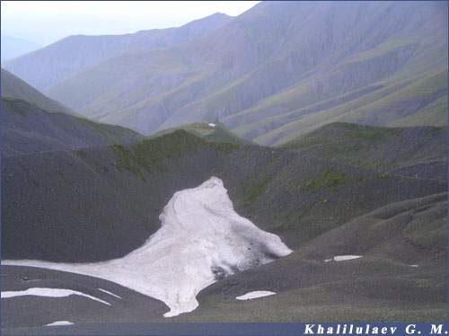 Lake on mountain Addala-Shuhgelmeer,  Lake on mountain Addala-Shuhgelmeer