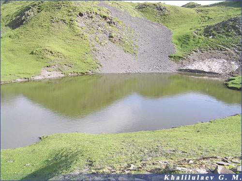 Lake in settlement the Bottom Hvarshini,  Lake in settlement the Bottom Hvarshini