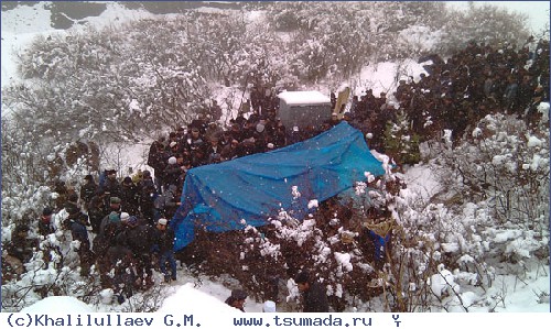 Похороны погибшего Шейхмагомедова Шамиля,  Похороны погибшего Шейхмагомедова Шамиля