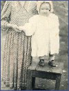 На память няне. Валя и Басират, 1955 г.