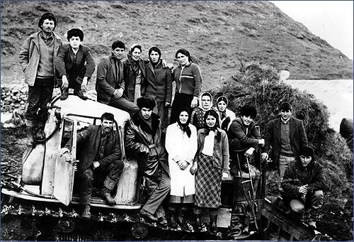 Колхозники селения Кеди. 1985-1986 год,  Колхозники селения Кеди. 1985-1986 год