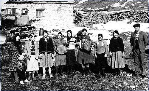 Колхозники селения Кеди. 1985-1986 год,  Колхозники селения Кеди. 1985-1986 год