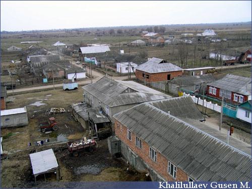 Обзор селения Новосастили с минарета местной мечети,  Обзор селения Новосастили с минарета местной мечети