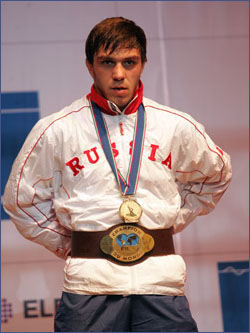 Махач Муртазалиев стал чемпионам мира по вольной борьбе в Баку. 2007-09-21